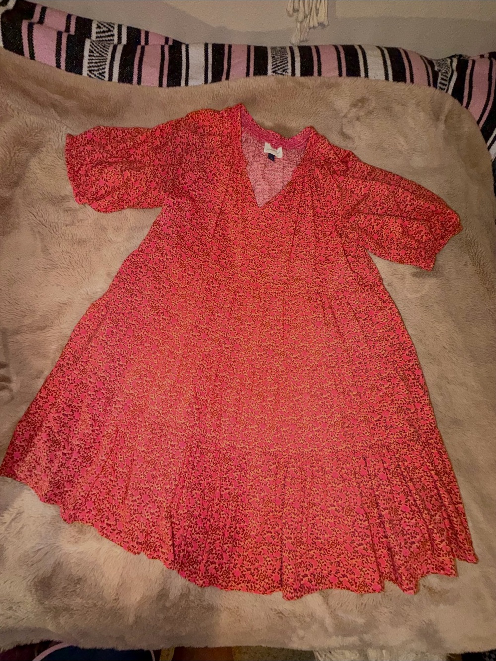 Universal Thread Pink Multi Floral Dress